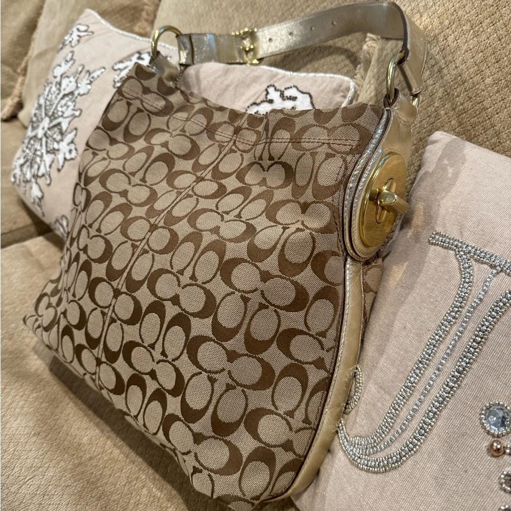Coach Brown and Gold Women's Bag